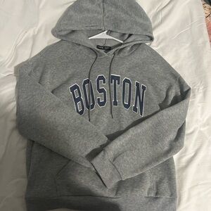 Gray Boston Hoodie
